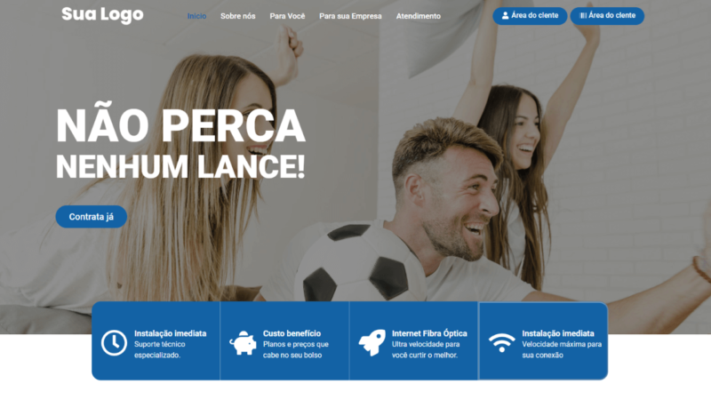 Site profissional para provedor de internet Modelo 3 - Image 2