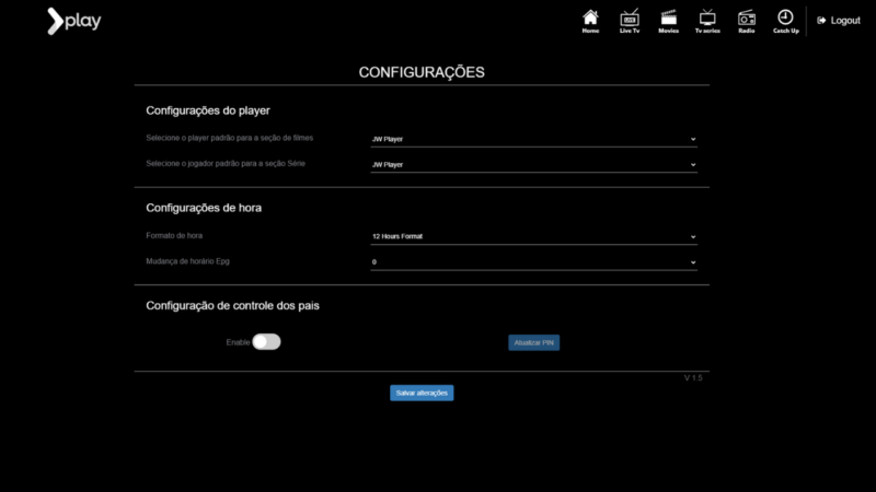 Webplayer para IPTV DNS Ilimitado e com Painel de administrativo - Image 5