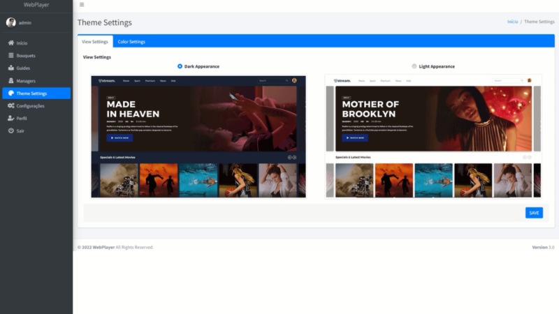 Webplayer 4 com Painel de admin para provedores OTT - Image 4